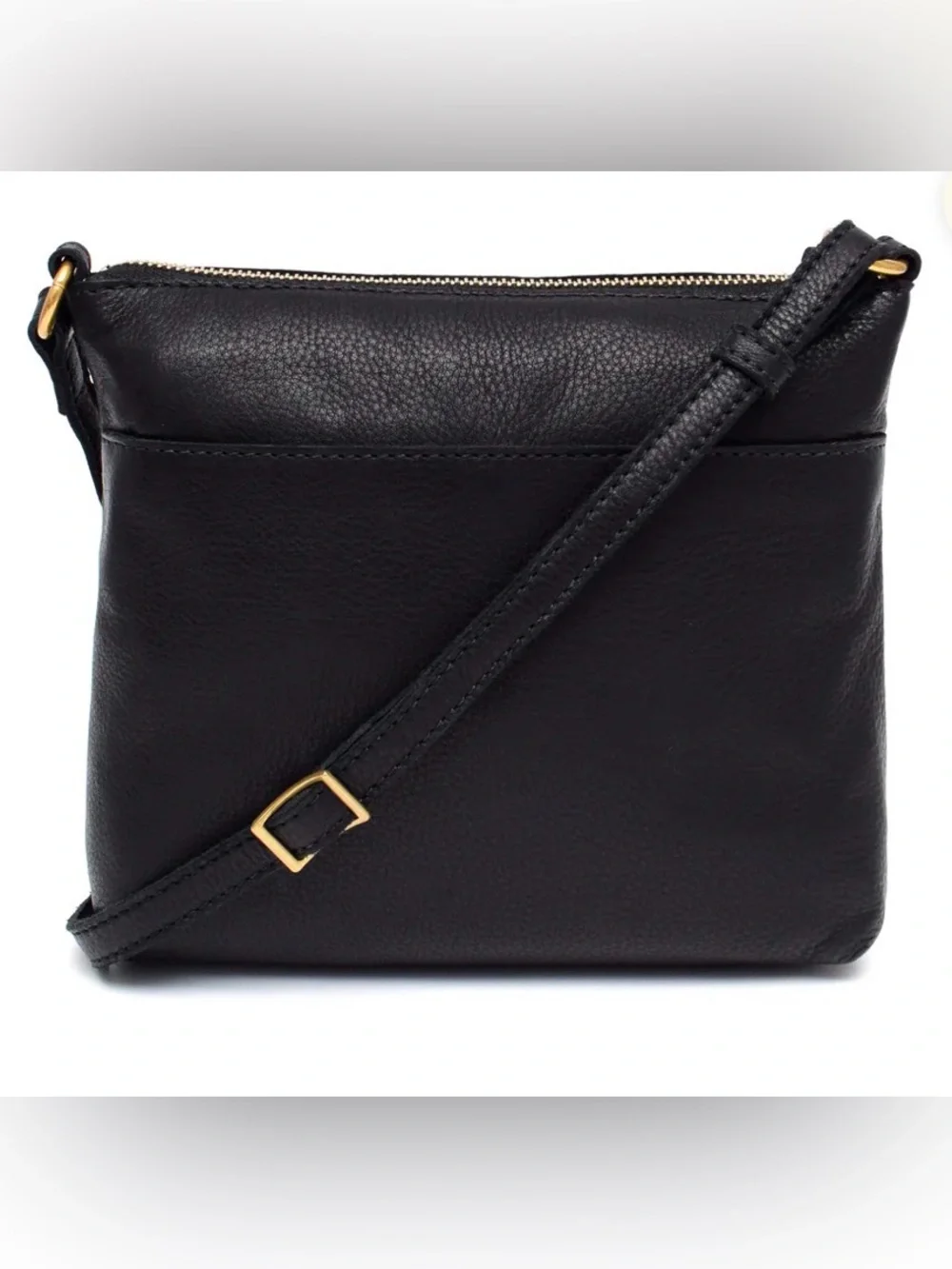 Margot Peyton Black Genuine Leather Crossbody Bag NWOT